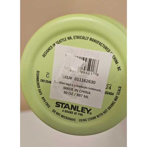 Stanley x Starbucks Mexico 2025 Pistachio Green 30oz Tumbler~NWT~US SELLER - Picture 4 of 4
